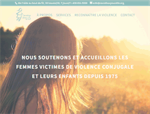 Tablet Screenshot of carrefourpourelle.org